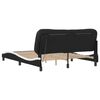 vidaXL Bed Frame Black and White