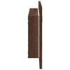 vidaXL Bathroom Mirror Brown oak Engineered wood, glass