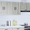 vidaXL Kitchen Wall Cabinet Grey sonoma Engineered wood Medium