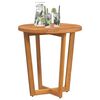 vidaXL Patio Side Table Round Ø27.6x29.5" Solid Wood Acacia