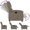 vidaXL Recliner Chair Cappuccino Faux Leather, Metal, Plywood