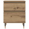vidaXL Bedside Cabinet Set of 2 Artisan Oak Engineered wood, metal
