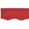 vidaXL Awning Valance Red 580 x 20 cm Canvas