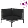 vidaXL Garden Lounge Set Dark Grey