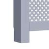 vidaXL Radiator Cover Anthracite 44.1"x7.5"x32.1" MDF
