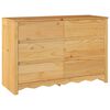 vidaXL Chest of Drawers Drammen Oak 111 x 43 x 73.5 cm Solid Pine wood