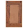 vidaXL Mirror Mixed Color Solid Reclaimed Wood, Glass Medium