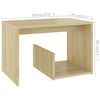 vidaXL Side Table Sonoma oak Engineered wood Standard Side Table