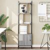 vidaXL Bookcase Grey Sonoma Engineered wood, steel Tall Bookcase