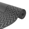 vidaXL Outdoor Rug ARAKIL Black and gray 98.4" x 98.4" PP