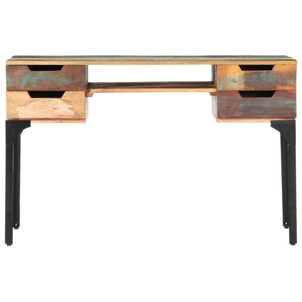 vidaXL Desk Mixed color Solid reclaimed wood, Iron Medium Desk