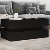 vidaXL Coffee Table Black Engineered wood 35.4 x 19.7 x 15.7 in
