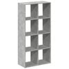vidaXL Room Divider Bookcase Concrete Grey Engineered wood Medium