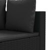 vidaXL Patio Sofa Set Set of 10 Black