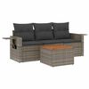 vidaXL Garden Sofa Set Gray