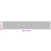 vidaXL Rug Dark Brown Bamboo, Polypropylene 31.5x196.9 in Runner Rug