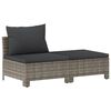 vidaXL Garden Lounge Set Grey Poly Rattan 8 Piece Modular