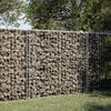 vidaXL Gabion Basket Silver Galvanized Iron 39.4 in