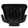 vidaXL Tractor Seat Black Steel Standard Adjustable Armrests