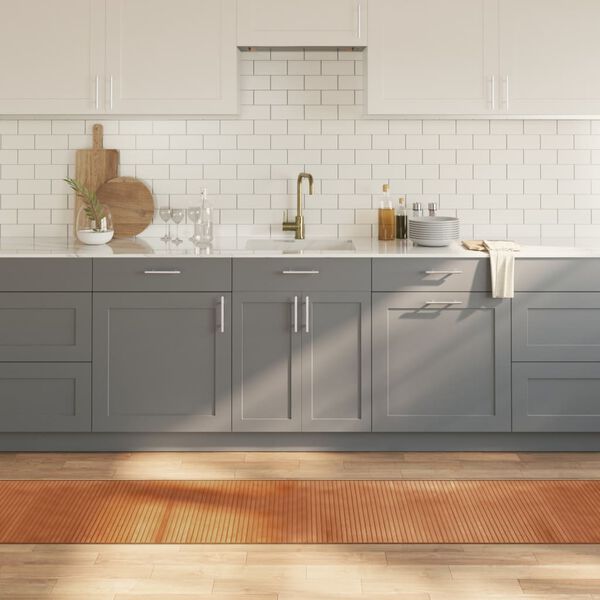 vidaXL Rug Natural Bamboo, Polypropylene 23.6 x 157.5 in Rug