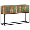 vidaXL Console Table Brown base with blue, green, cream hues