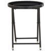 vidaXL Bistro Set Black, Cream