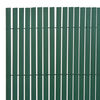 vidaXL Double-Sided Patio Fence 35.4x157.5" Green