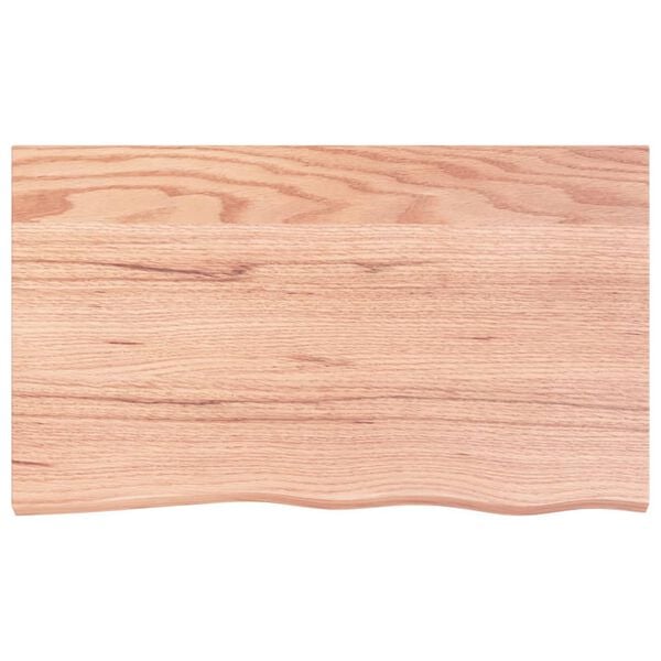 vidaXL Table Top Light Brown Solid Oak Wood 39.4 in x 23.6 in