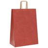 vidaXL Paper Bags 250 pcs with Handles Red 32x17x44 cm