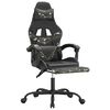 vidaXL Gaming Chair with Footrest Black and Camouflage Faux Leather