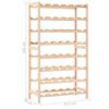 vidaXL Wine Rack Cedar Wood 22.6x11.0x40.2"