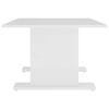 vidaXL Coffee Table White Engineered wood 40.7 x 23.6 x 15.7 in Modern