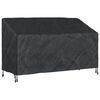 vidaXL Garden Bench Cover Black 65" x 27.6" x 25.6" / 37" 420D fabric