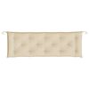 vidaXL Garden Bench Cushion Beige Oxford fabric, Hollow fiber