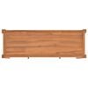 vidaXL TV Cabinet Natural Teak Teak, plywood 55.1 inches wide Rustic