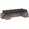 vidaXL Garden Sofa Set Grey, Dark Grey