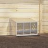 vidaXL Chicken Nesting Box Galvanized silver