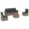 vidaXL Garden Sofa Set Grey