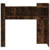 vidaXL Console Table Smoked Oak Engineered Wood 39.4 x 13.8 x 35.4 in