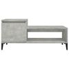 vidaXL Coffee Table Concrete gray Engineered wood Medium Coffee Table