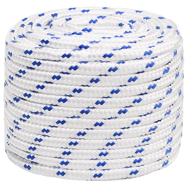 vidaXL Boat Rope White 0.63 " 328.1 ' Polypropylene