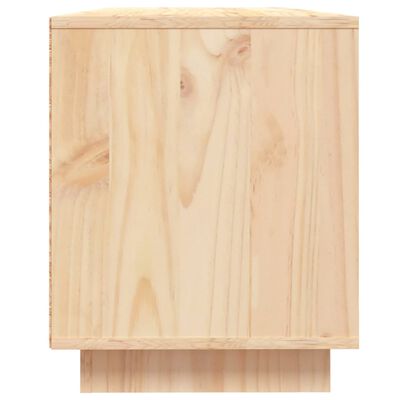 vidaXL TV Stand 43.5"x13.8"x17.3" Solid Wood Pine