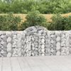 vidaXL Gabion Basket Set of 8 Silver Galvanized Iron Large