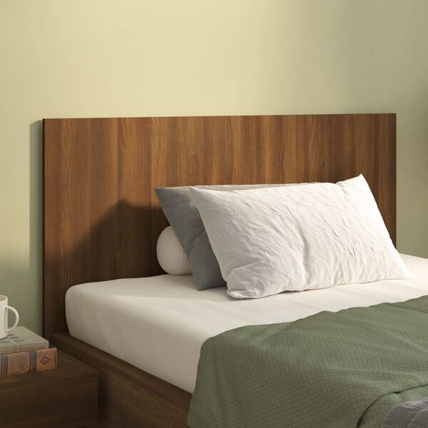 vidaXL Bed Headboard Brown oak Engineered wood 47.2 x 0.6 x 31.5 in