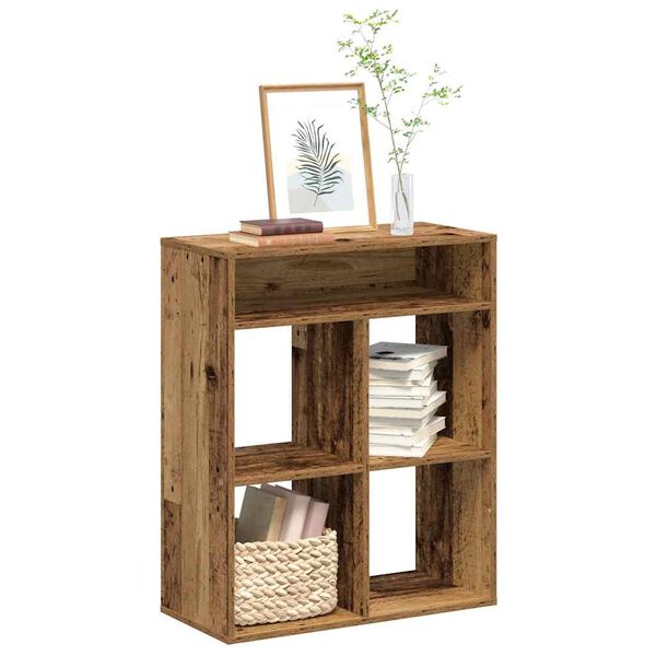 vidaXL Book Cabinet Old wood Engineered wood Medium Shelving