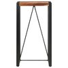 vidaXL Bar Table Brown and Black Solid Acacia wood, steel