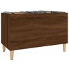vidaXL Record Cabinet Brown oak Engineered wood Standard Record Cabinet