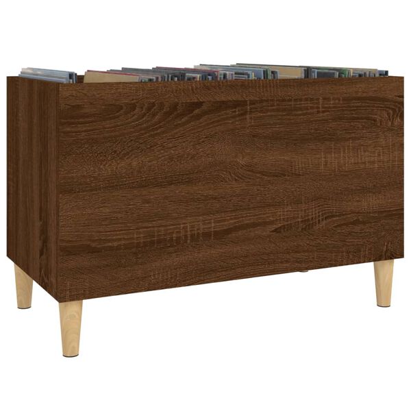 vidaXL Record Cabinet Brown oak Engineered wood Standard Record Cabinet