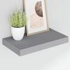 vidaXL Floating Wall Shelves 2 pcs Gray 15.7"x9.1"x1.5" MDF