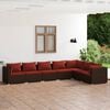 vidaXL Garden Lounge Set Brown